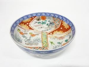 古伊万里　染付色絵　大鉢